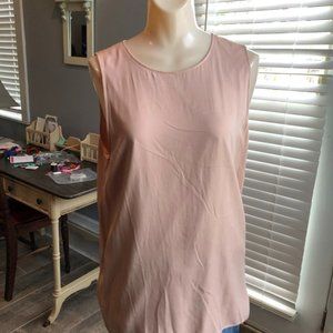 Blush Silk Tank Size Large